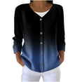 thumbnail image 1 of Hfnxid Tie Dye Cardigan Sweaters for Women Plus Size Long Sleeve Cardigans Casual Button Down Sweaters Fall Outerwear, 1 of 6