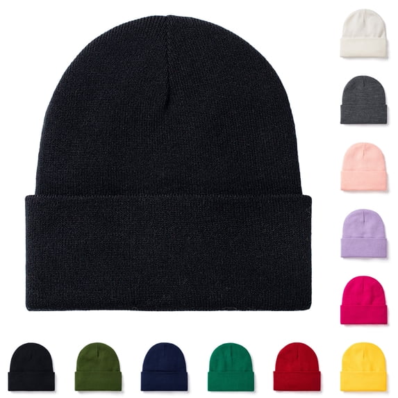 Hfnxid Unisex Satin-Lined Beanie with Silk Inner, Smooth Smooth-Finish Skull Cap with Seamless Brimless Design, Comfortable Anti-Frizz Stretchy Knit Hat for Daily Wear