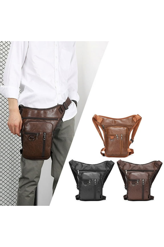 Waist Pack Drop Leg Bag for Men Women Belt Bumbag Multi-Purpose Motorcycle Bike Outdoor Sports Tactical Cycling Riding Hiking Camping Pouch