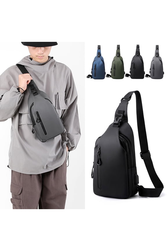 Waterproof Sling Bag for Men Crossbody Bag Shoulder Travel Backpack Sling Cross Body Bag Chest Daypack for Hiking Sports Running Women