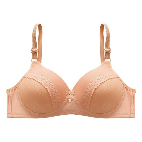Hfnxid Women Bras Under $ 5.00,Women Bra Large And Thin Without Steel Ring With Side Folding And Fading Full Cup Bra