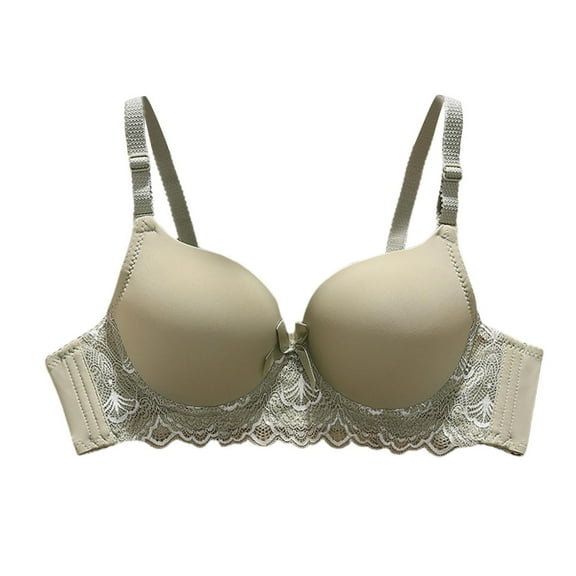 Hfnxid Women Bras Under $ 5.00,Women's Daily Adjustable Underwear Gathered Thin Bra Without Steel Ring
