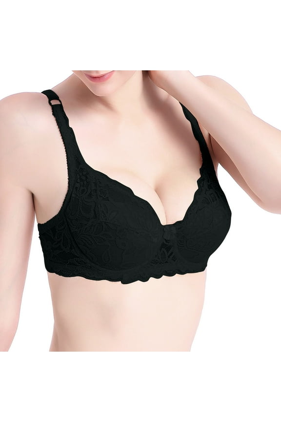 Women Bras Under $ 5.00,Women's Steel Ring Push Up Bra Underwear Daily Bra