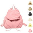 thumbnail image 1 of Hfnxid Women Drawstring Backpack Lightweight Puff Sport Gym Sackpack Pull String Bag Cute Holiday Beach Bag, 1 of 6