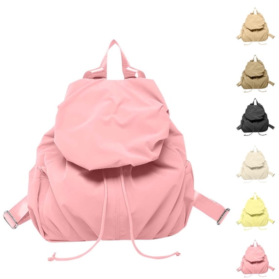 Hfnxid Women Drawstring Backpack Lightweight Puff Sport Gym Sackpack Pull String Bag Cute Holiday Beach Bag