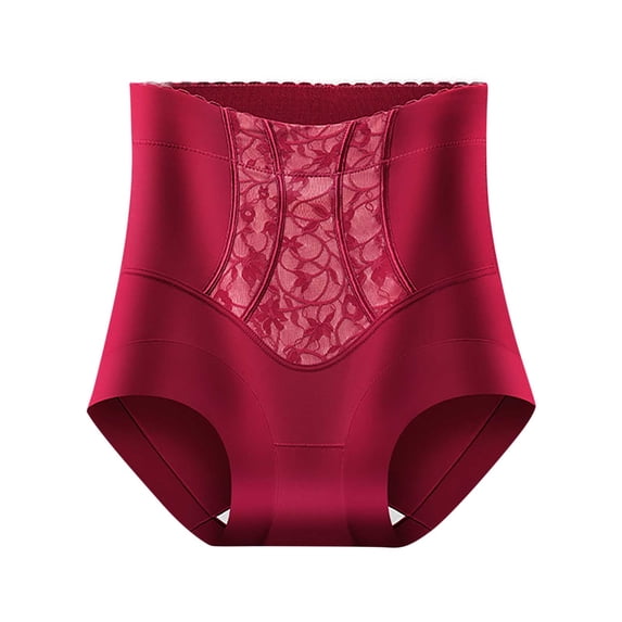 Hfnxid Women High Waisted Tummy Control Panties Comfortable Hip Lift Boyshort Underwear Stretch Underpants