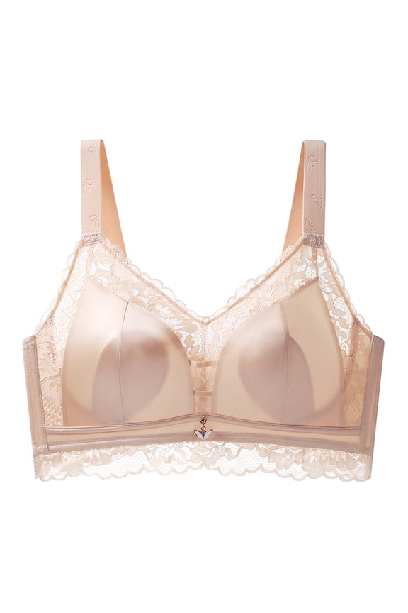 Women Lace Push Up Bra Soft Underwire Padded Add Cups Lift Up Everyday Bra Plus Size Bras Wireless Coverage Bras