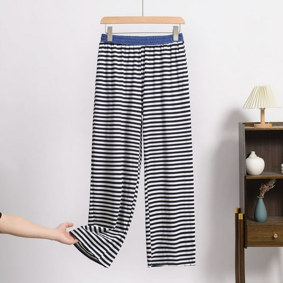 Hfnxid Women Lounge Pants Petite Women's Loose Printing Plus Size Pants Elastic Waist Trousers Home Wear Pajama Pants