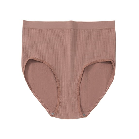 Hfnxid Women Plus Size High Waist Shaping Underwear Tummy Control Soft Cotton Seamless Stretchy Breathable Large Size Panties