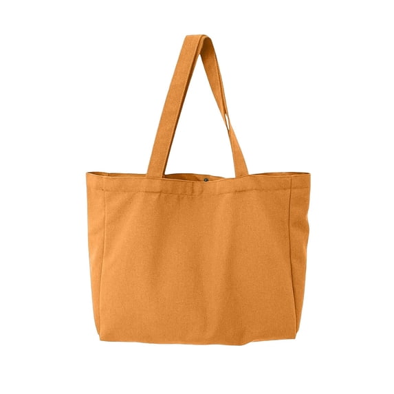 Hfnxid Women Sophisticated Solid-Color Shoulder Tote with Elegant Lines, Minimalist Vintage Top-Handle Bag for Everyday Style, Spacious Versatile Handbag for Commuting