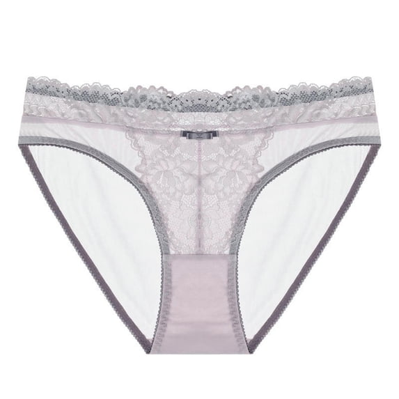 Hfnxid Women's Embrace Lace Hi-Cut Brief Low Waist Panty Underwear