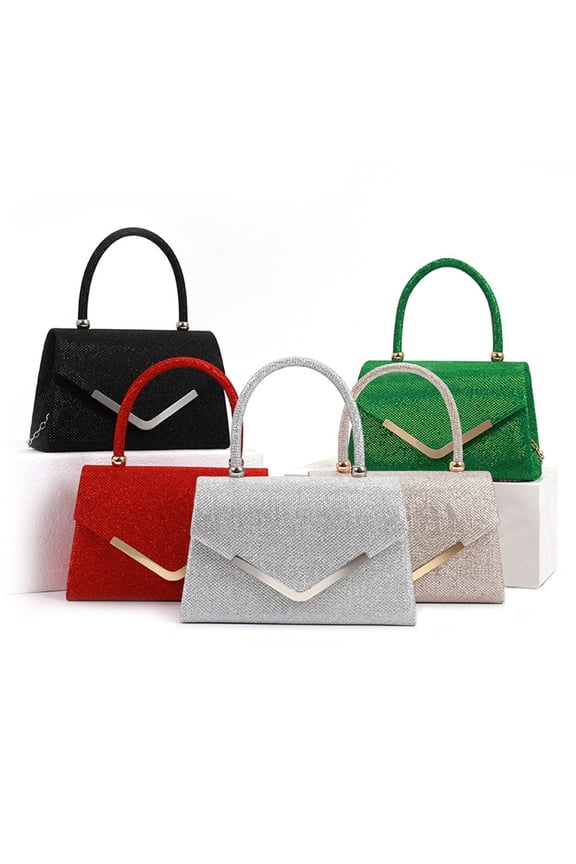 Women's Evening Bag Party Clutches Wedding Purses Cocktail Prom Handbags with Frosted Glittering