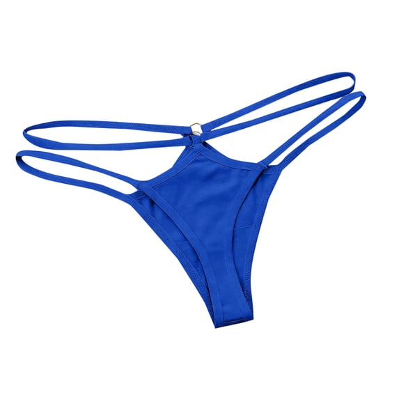 Hfnxid Women's Low Rise Micro Back G-string Tiny Thong Panty Hollow Out Briefs