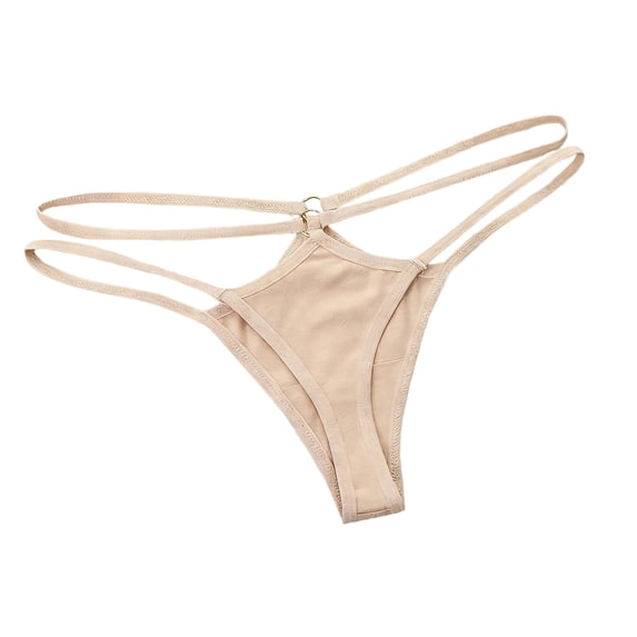 Hfnxid Women's Low Rise Micro Back G-string Tiny Thong Panty Hollow Out Briefs