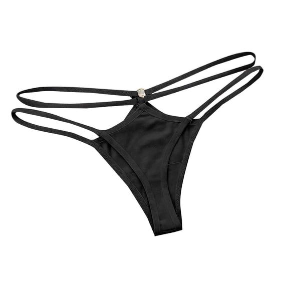 Hfnxid Women's Low Rise Micro Back G-string Tiny Thong Panty Hollow Out Briefs