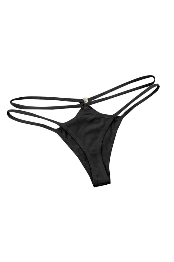 Women's Low Rise Micro Back G-string Tiny Thong Panty Hollow Out Briefs