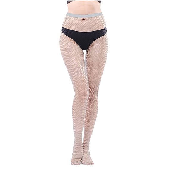 Hfnxid Women's Medium Mesh Fishnet Pantyhose, Stretchy Fashion Leggings
