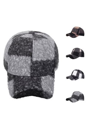 Women's Outdoor Winter Fleece Visor Hat,Solid-Color Flannel-Lined Baseball Cap for Warmth, Casual Fleece-Trimmed Travel Dad Hat with Curved Peak for Cold Commuting