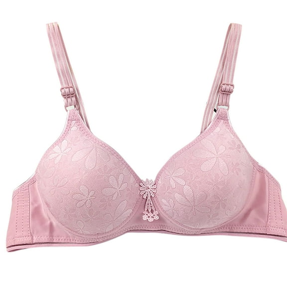 Hfnxid Women's Plus Size T-Shirt Bra, Full Coverage Wireless Push Up Bra, No Underwire, Lightly Lined Comfort Seamless Everyday Bras 2025