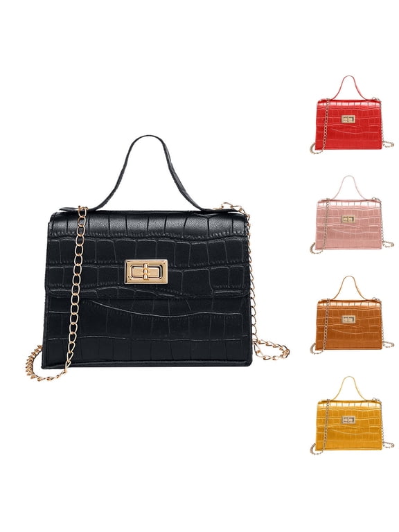 Women's Top Handle Handbag, Satchel Purses, Square Crossbody Bags