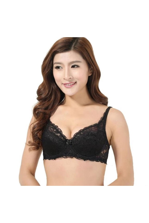 Womens Bra Under $5 Underwear Lace Bra Push Up Soft Breatable Bras Non Padded Underwired Thin Bra 2025 Gathers Big Cups For Four Seasons Daily Wear