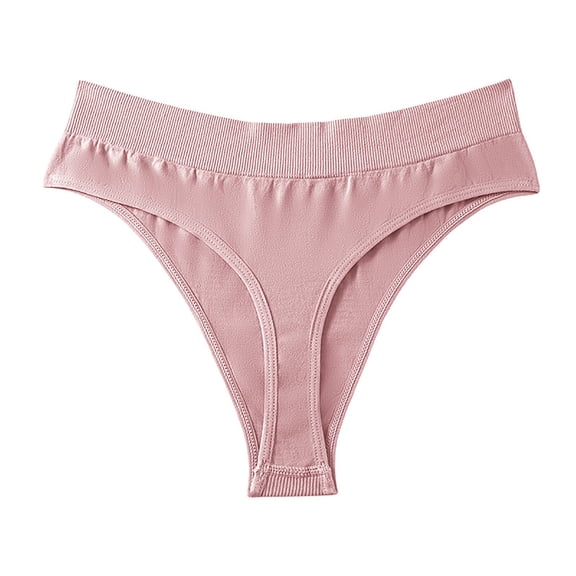 Hfnxid Womens Cotton Underwear High Cut Panties Soft Breathable Cotton Bikini for Ladies