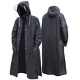 thumbnail image 1 of Hfnxid Womens Mens Raincoats Waterproof Hooded Rain Ponchos Lightweight Rain Jacket Windbreaker Black XXL, 1 of 9