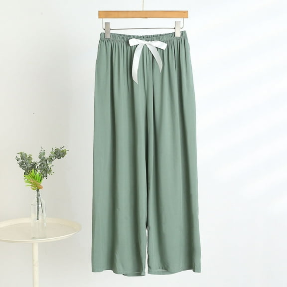 Hfnxid Womens Pajama Pants With Pockets Women's Fashion Fitness Sport Relaxed Loose Elastic Waist Long SweatPants Solid Color Pajamas