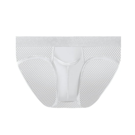 Hfolob 2024 New Men Underwear Transparent Sexy Low Waisted Triangle Y Briefs Shorts