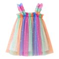 thumbnail image 1 of Hfolob Girls Dress Toddler Girl Sleeveless Star Moon Sequin Princess Dresses Dance Party Clothes Dresses For Kids, 1 of 5