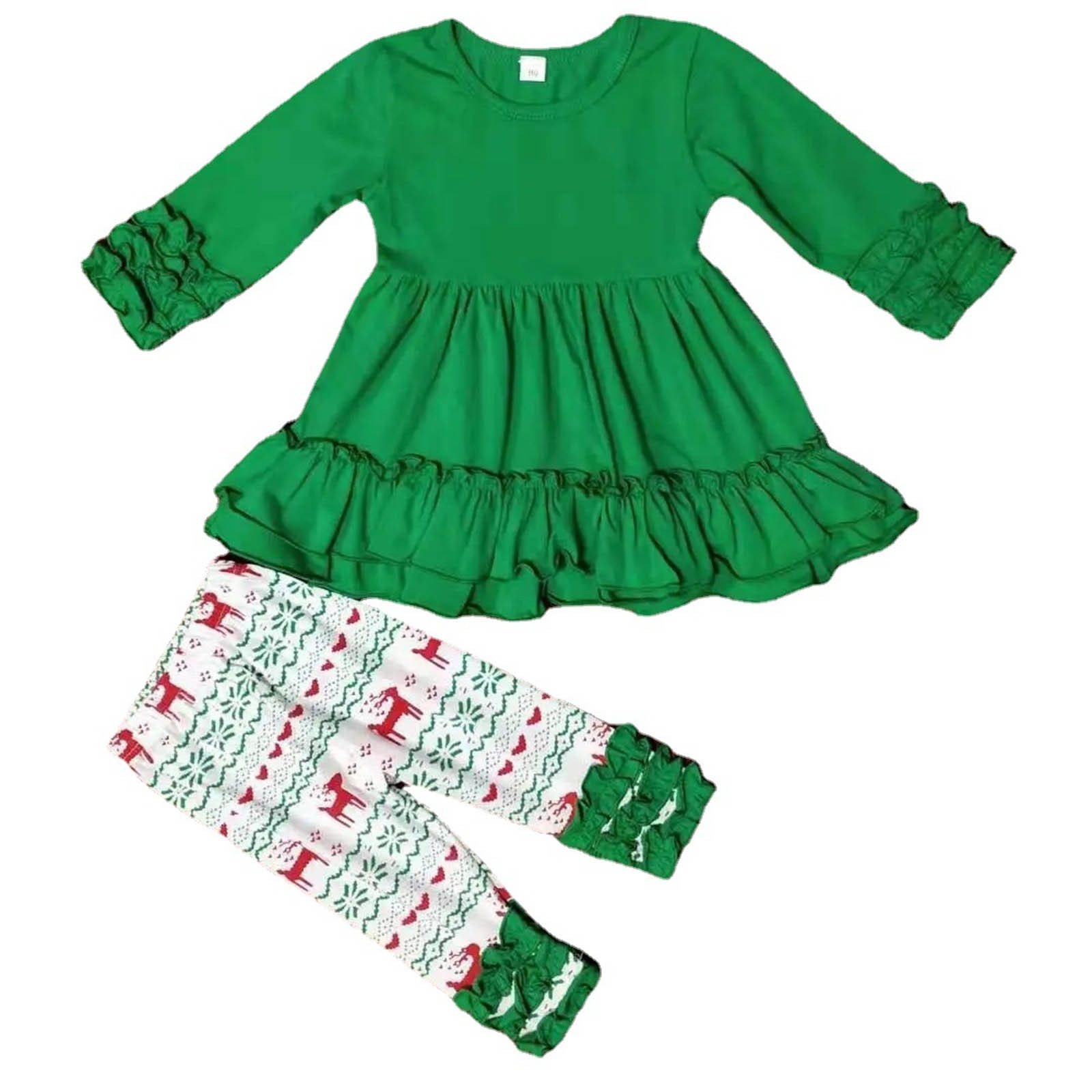 Hfolob Kids Toddler Baby Girls Clothes Autumn Winter Christmas Print