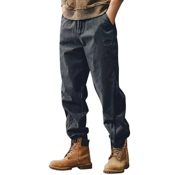 Hfolob Men's Casual Pants Mens Fashion Joggers Sports Pants Casual Cargo Pants Gym Pants Outdoor Hiking Trousers Mens Long Pants Classic
