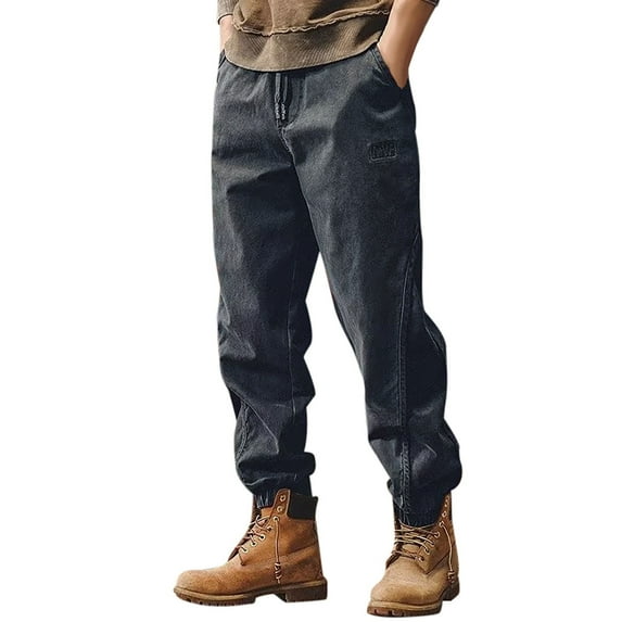 Hfolob Men's Casual Pants Mens Fashion Joggers Sports Pants Casual Cargo Pants Gym Pants Outdoor Hiking Trousers Mens Long Pants Relaxed Fit