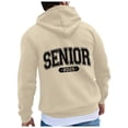 thumbnail image 1 of Hfolob Mens Hoodies Halloween Christmas Class of 2025 Graduation Season Themed Printed Hooded Trend Comfortable Loose Soft Cozy Relaxed Fit Fit Fall Pullover, 1 of 7