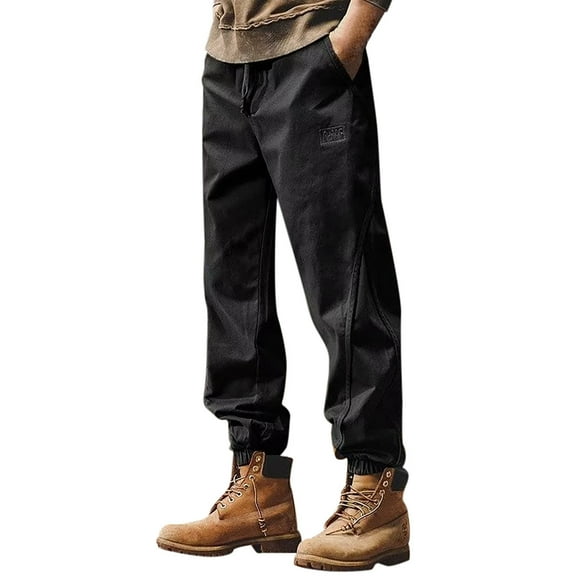 Hfolob Mens Pants Mens Fashion Joggers Sports Pants Casual Cargo Pants Gym Pants Outdoor Hiking Trousers Mens Long Pants Relaxed Fit