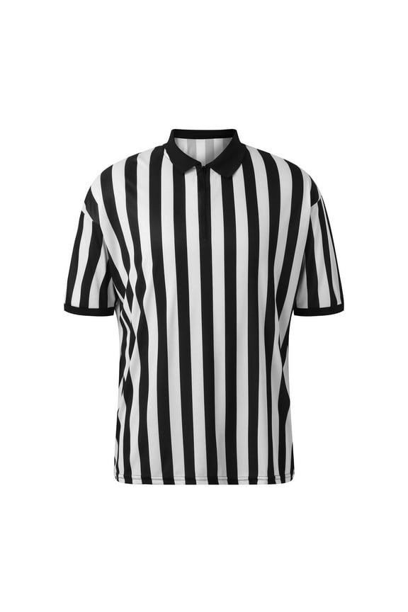 Mens Polo Shirts Male Referee Shirt Official Male Ref Shirt Short Sleeve Football Classic Fit