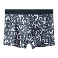 thumbnail image 1 of Hfolob Mens Underwear Comfy Summer Ice Silk Mid Waist Printed Thin Seamless Waistband Sleep Shorts, 1 of 3