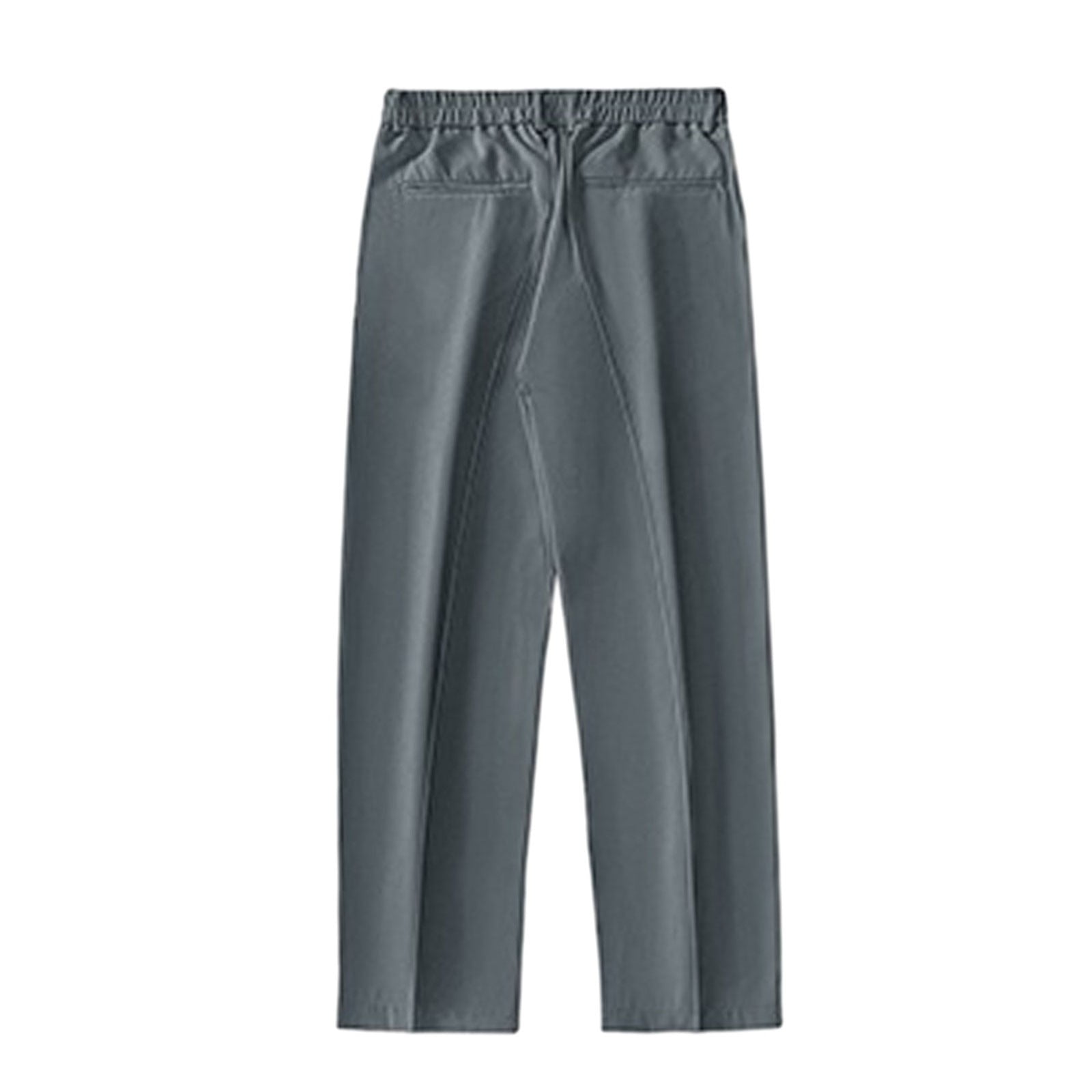 Hfolob Pants For Men Male Casual Simple Loose Solid Color Suit Pants ...