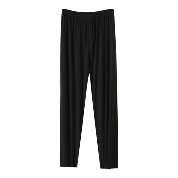 Hfolob Pants For Men Male Home Pants Solid Color Tether Trousers Stretch Comfortable Pants Outdoor Pants