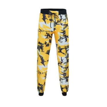Hfolob Pants For Men Men's Jogging Pants Casual Training Pants Camouflage Pants Sweatpants Wiht Elastic Waist Design Loose-Fit Style