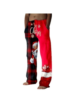 Moudou Pink Buffalo Plaid Pajama Pants for Men, Soft Sleep Lounge Pants  Holiday Pajama Bottoms with Drawstring Pockets, Small at  Men's  Clothing store