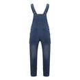 thumbnail image 1 of Hfolob Pants For Men Versatile Overalls Male Denim Suspenders Fashion Simple Multi Pocket Baggy Jeans Relaxed, 1 of 4