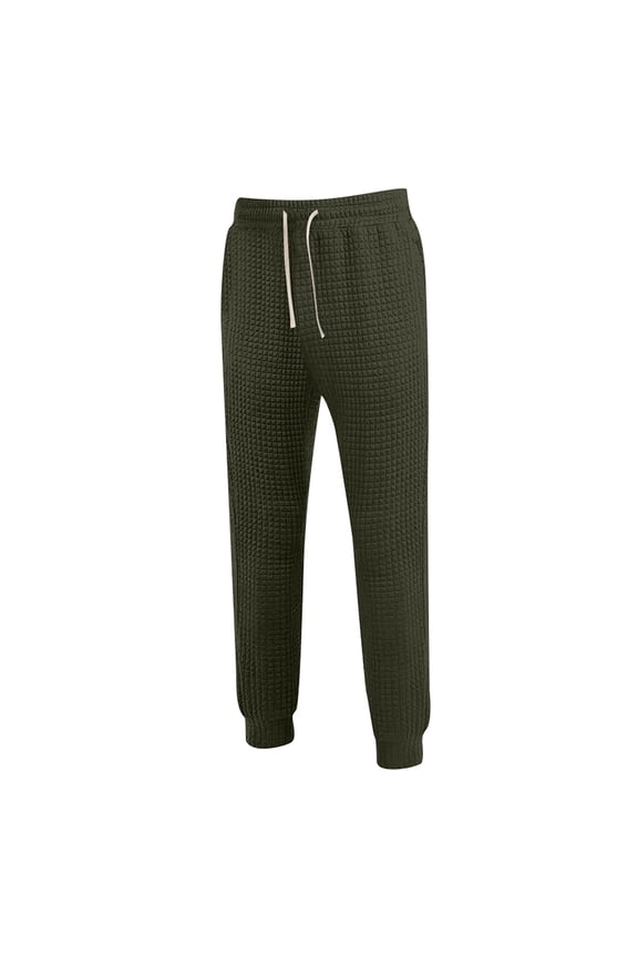 Pants For Men Men's Small Diamond Quilted Warm Casual Pants Lined Sweatpants Wide Straight Leg Pants Bottom Sweatpants Joggers Pants Workout High Waist Yoga Pants With Pockets Loose-Fit Style