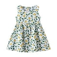 thumbnail image 1 of Hfolob Summer Girl Clothes Floral Dress Beach Dress 2024 New Cotton Silk Children's Dress Elegant, 1 of 3