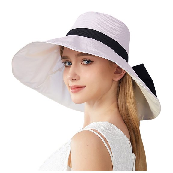 Hfolob Sun Hats For Women Ladies Dress Hat Wide Leaf Flower Bridal Shower Hat Sun Hat Beach Hat Caps For Outdoor