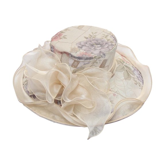 Hfolob Sun Hats For Women Ladies Korean Style Beach Hat Embroidered Flower Wide Brim Fashion Sun Hat For Travel Vacation With Adjustable Head Circumference Classic