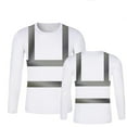 thumbnail image 1 of Hfolob T-Shirt For Men High Vis Reflective Top Long Sleeve Mesh Shirts Work Shirt Beach T Shirts, 1 of 2
