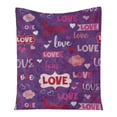 thumbnail image 1 of Hfolob Valentine's Day Blanket Flannel Decorative Blanket Air Conditioning Blanket Throw Blanket（100X150Cm） Room Decor, 1 of 4