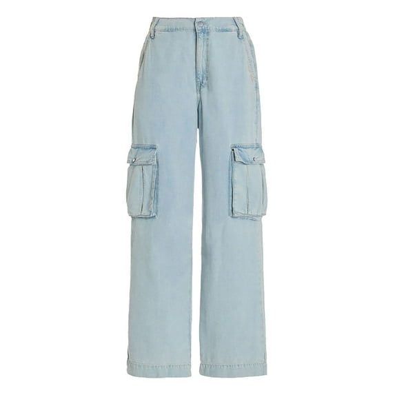 Hfolob Women's Jeans Wide Leg Slim Fit Fashionable Jeans For Women's Work Pants Jeans For Women