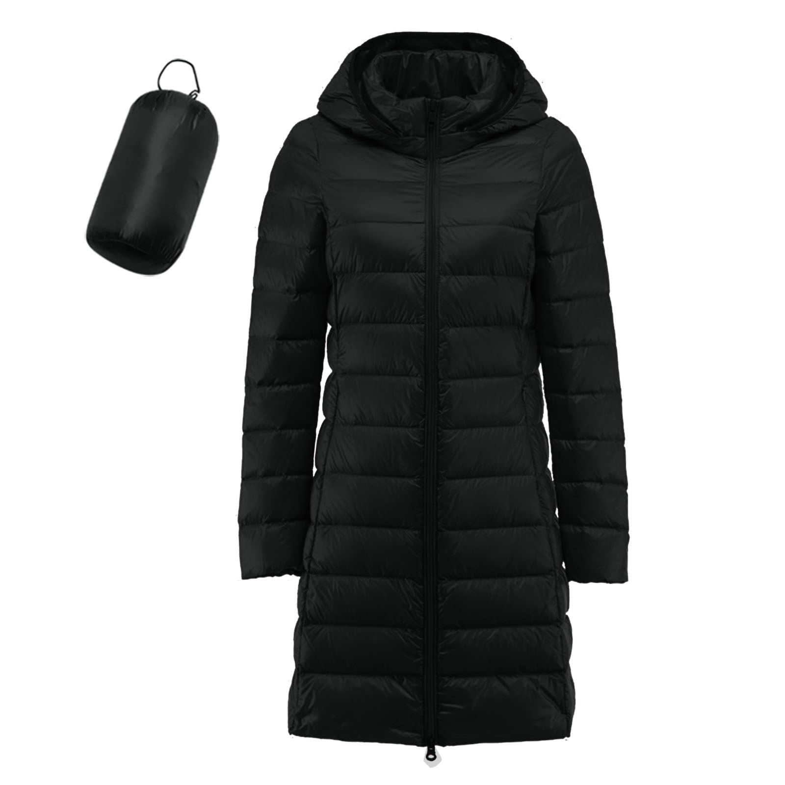 Hfolob Womens Coats Women Warm Lightweight Jacket Hoodless Windproof ...